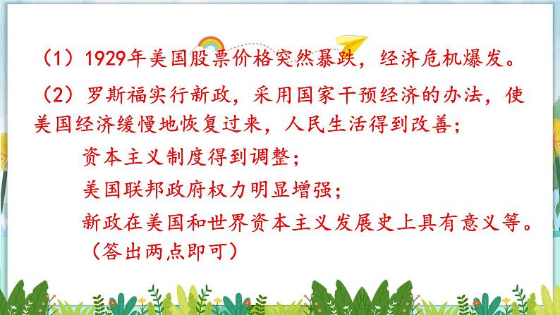 历史9年级下册（13）罗斯福新政-教案+习题+习题课件07