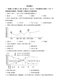 2024年江苏省宿迁市宿豫区中考一模历史试题（原卷版+解析版）