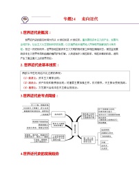 中考历史一轮复习考点过关专题24  走向近代（含解析）