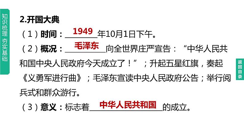 中考历史总复习一轮复习课件：主题16　中华人民共和国的成立和巩固（含答案）07