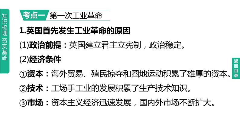 中考历史总复习一轮复习课件：主题26　工业革命和国际共产主义运动的兴起（含答案）第3页