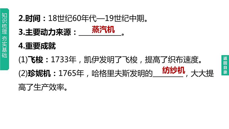 中考历史总复习一轮复习课件：主题26　工业革命和国际共产主义运动的兴起（含答案）第4页