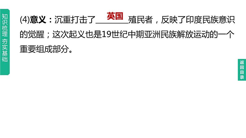 中考历史总复习一轮复习课件：主题27　殖民地人民的反抗与资本主义制度的扩展（含答案）06