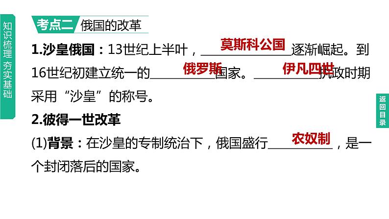 中考历史总复习一轮复习课件：主题27　殖民地人民的反抗与资本主义制度的扩展（含答案）07