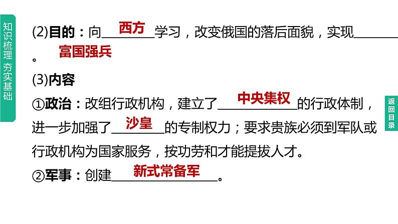 中考历史总复习一轮复习课件：主题27　殖民地人民的反抗与资本主义制度的扩展（含答案）08