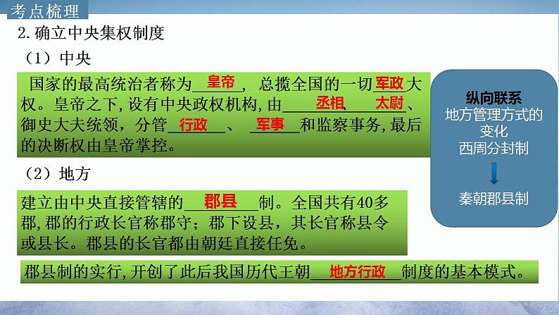 中考历史一轮复习经典备课课件 秦汉时期：统一多民族国家的建立和巩固（含答案）03