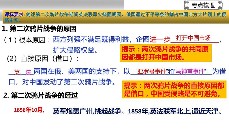 中考历史一轮复习经典备课课件 中国开始沦为半殖民地半封建社会（含答案）第7页