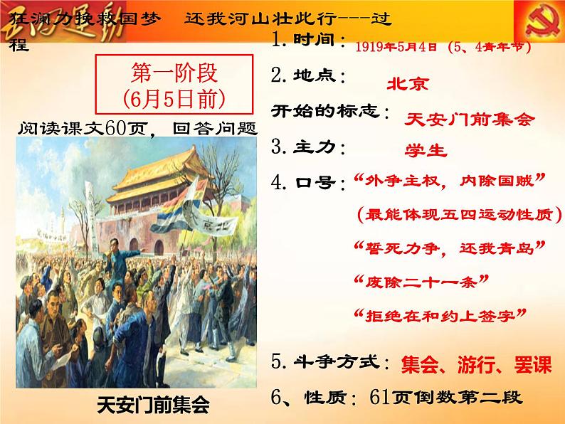 4.13+五四运动++课件++2023--2024学年部编版八年级历史上学期第5页