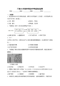 广西2023年初中学业水平考试历史试卷(含答案)