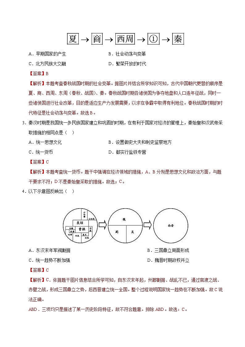 历史（黑龙江哈尔滨卷）（全解全析）第2页