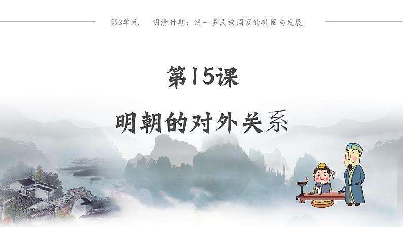 第15课  明朝的对外关系课件---2023-2024学年七年级下册历史01