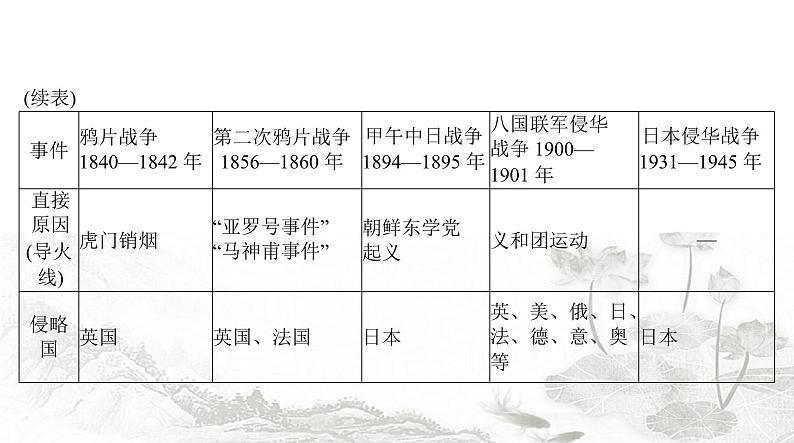 中考历史复习专题四列强的侵略和中国人民的抗争课件第3页