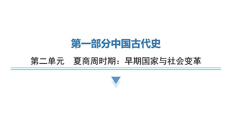 中考历史复习教材基础第二单元夏商周时期：早期国家与社会变革课件01