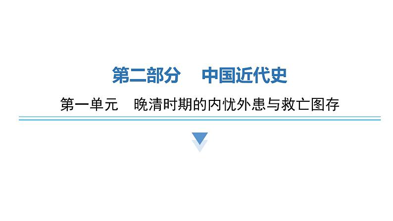 中考历史复习中国近代史第一单元晚清时期的内忧外患与救亡图存课件01