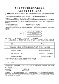 四川省眉山市仁寿县2023-2024学年九年级下学期4月期中历史试题（含答案）