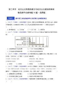 （高频选择题50题）第二单元  社会主义制度的建立与社会主义建设的探索 -2023-2024学年八年级历史下学期期中真题分类汇编（全国通用）