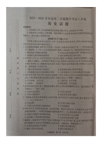 河南省漯河市临颍县2023-2024学年下学期期中八年级历史试题