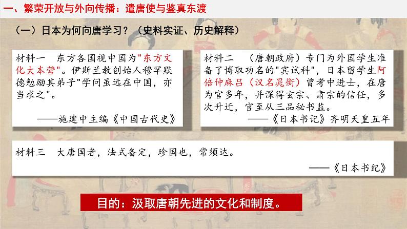 1.4 唐朝的中外文化交流 课件 2023-2024学年统编版七年级历史下册第7页