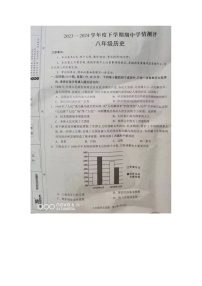 河南省驻马店市平舆县2023-2024学年八年级下学期4月期中历史试题