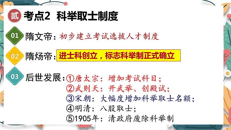 主题5  隋唐时期：繁荣与开放的时代-2024年中考历史一轮大单元复习课件（部编版）06