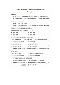 河南省周口市西华县2023-2024学年七年级下学期期中历史试题