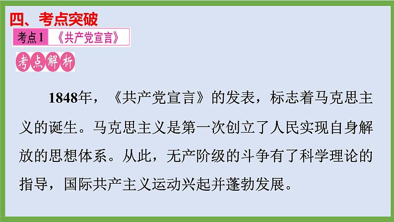 2024年中考历史第二轮专题整合复习课件———专题八　国际社会主义运动第7页