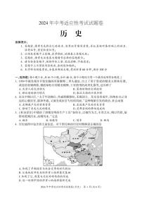 2024年湖南省邵阳市新邵县九年级一模历史试题