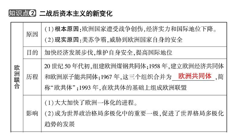 2024年中考历史一轮复习课件：世界现代史3 二战后的世界变化与走向和平发展的世界第8页