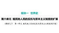 2024年中考历史一轮复习课件：世界近代史4 殖民地人民的反抗与资本主义制度的扩展