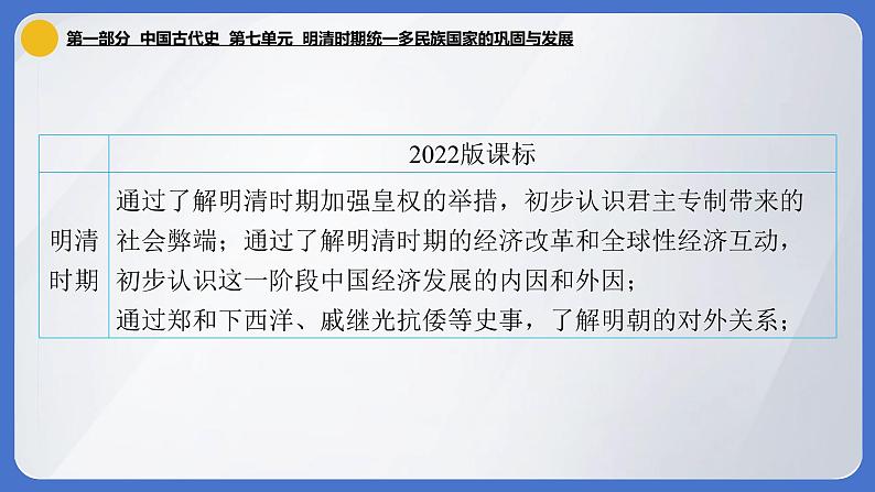 2024年中考历史一轮复习课件：中国古代史7 明清时期统一多民族国家的巩固与发展第5页