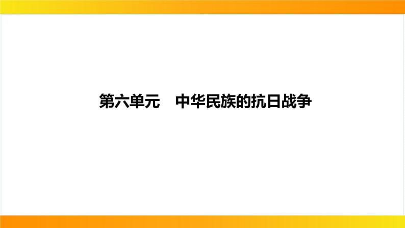 2024年中考历史一轮复习课件：中国近代史6中华民族的抗日战争01