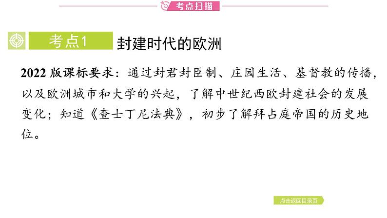 2024年中考历史一轮复习课件：世界古代史2中古世界05