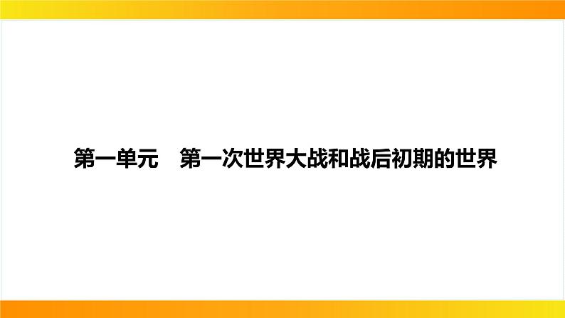 2024年中考历史一轮复习课件：世界现代史1第一次世界大战和战后初期的世界03