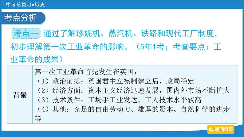 2024年中考历史一轮复习课件：世界近代史 第二单元  工业革命和国际共产主义运动的兴起课件第4页