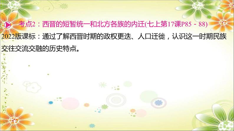 2024年中考历史总复习课件：第四单元　三国两晋南北朝时期：政权分立与民族交融第7页