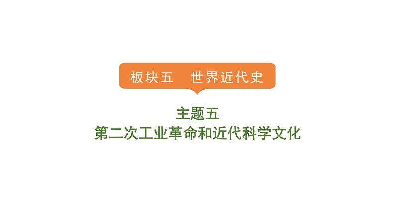 2024年中考历史一轮复习课件：世界近代史5第二次工业革命和近代科学文化第1页