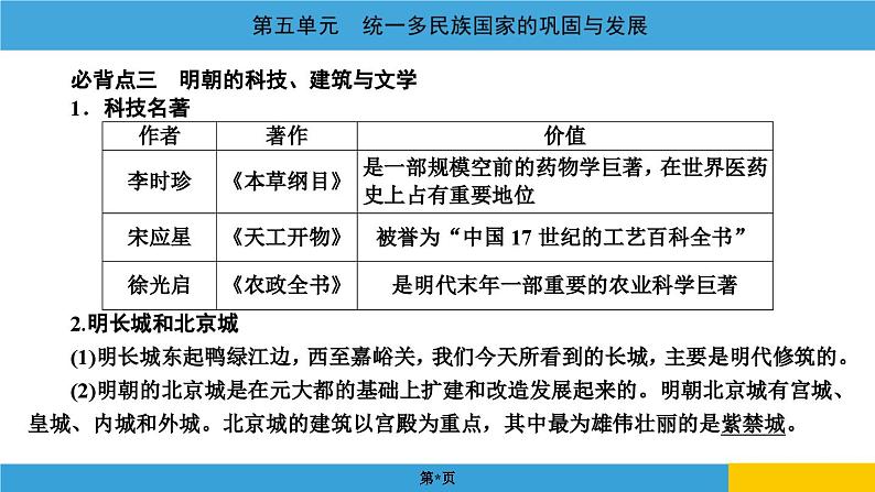 2024年中考历史一轮复习课件：中国古代史5 统一多民族国家的巩固与发展第8页