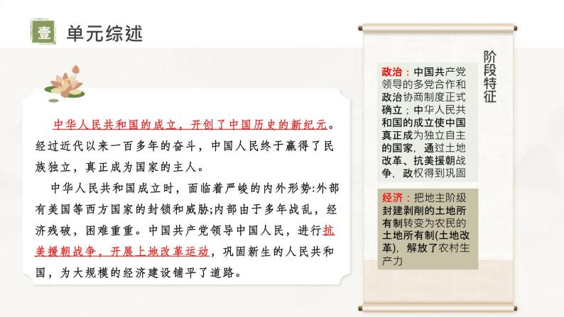 主题16中华人民共和国的成立和巩固课件-2024年中考历史一轮复习考点干货梳理与命题点突破02