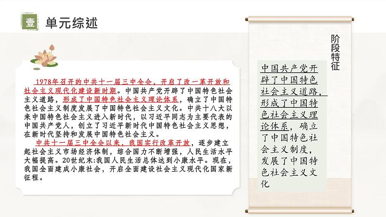 主题18中国特色社会主义道路-复习课件2024年中考历史一轮复习考点干货梳理与命题点突破02