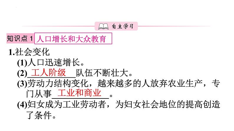 2.6工业化国家的社会变化课件2023~2024学年统编版历史九年级下册03