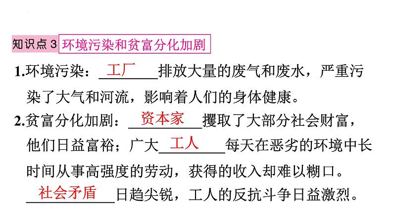 2.6工业化国家的社会变化课件2023~2024学年统编版历史九年级下册07