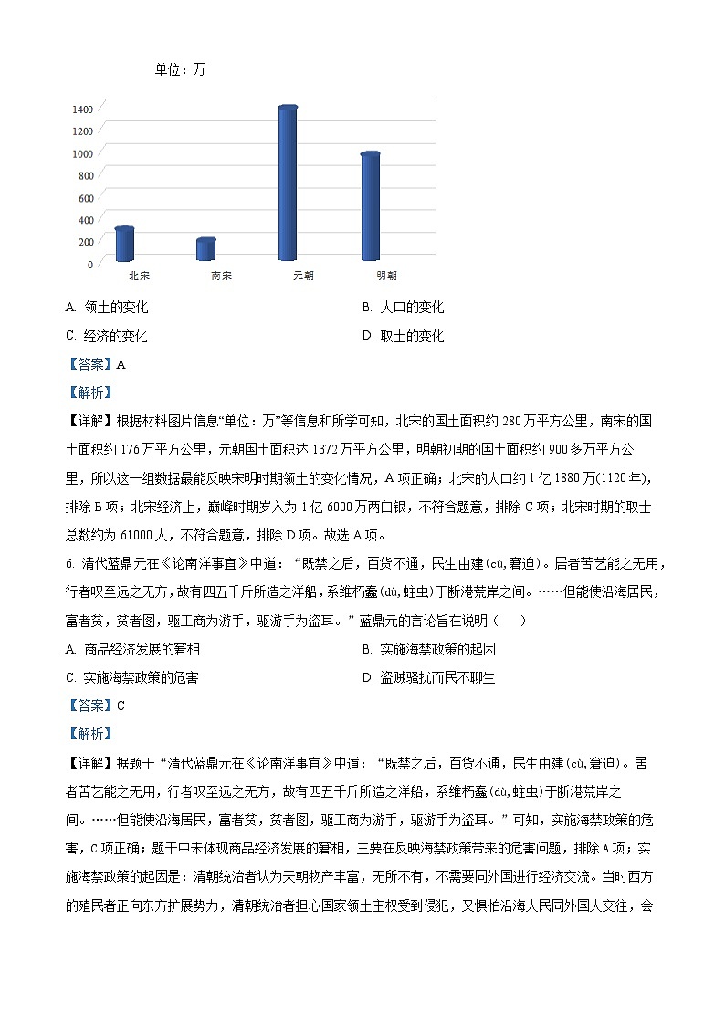 广东省深圳市盐田区2024年中考一模历史试题（原卷版+解析版）03