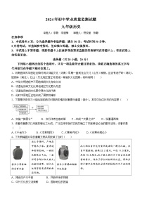 河南省驻马店市平舆县2023-2024学年九年级下学期期中历史试卷