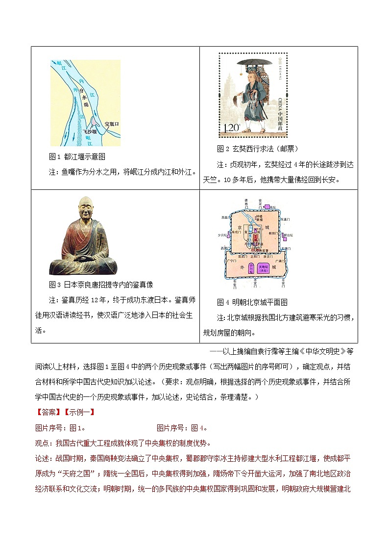 2024年中考历史二轮复习专题： 观点论述类（小论文题）（解析版）第3页