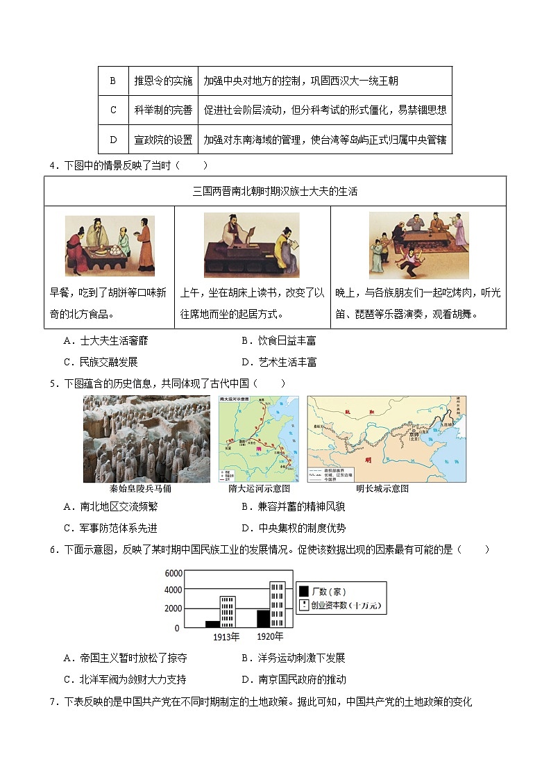 2024年中考押题预测卷03（湖南省卷）-历史（考试版A4）02