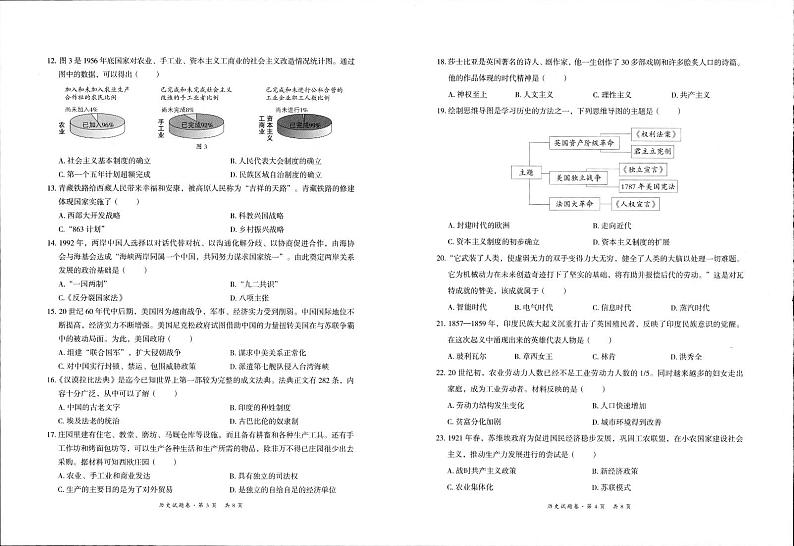 2024年云南省昆明市五华区中考二模历史试题02