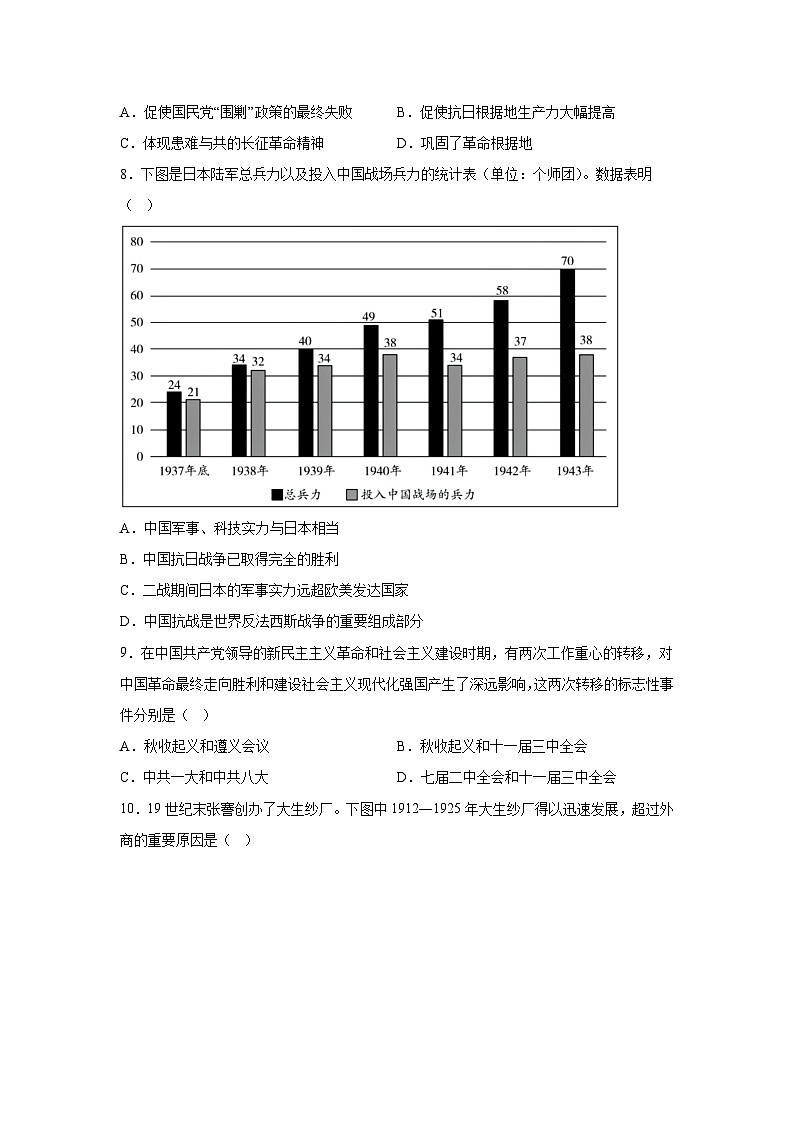 考前金卷04-备战2024年中考历史模拟卷（海南专用）第3页