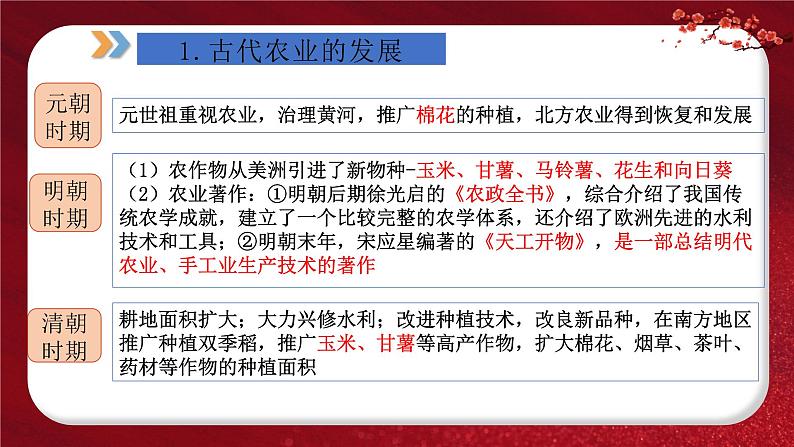 2024年中考规划与指导-专题02  中国古代经济发展 课件第6页