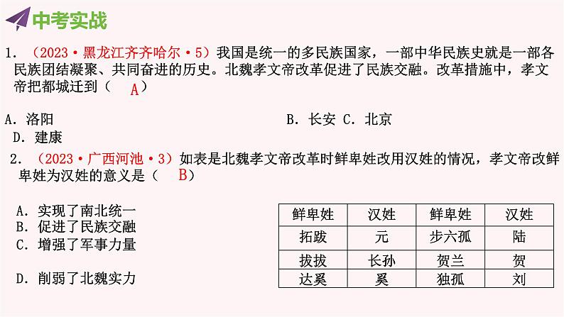 2024年中考规划与指导-专题07  中考周年热点一遍过 课件06