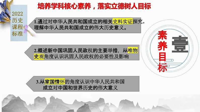 第一单元：中华人民共和国的成立与巩固（精品课件+单元卷+背诵清单+精品学案）（部编版）02